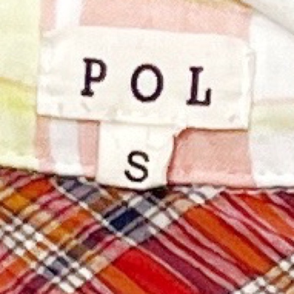 POL Plaid Patchwork Button-Up Short Sleeve Shirt Mixed Pattern Boho Oversized - Picture 3 of 7